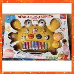Đồ chơi đàn piano chạy bằng pin hình con cua chọn màu ngẫu nhiên (116)