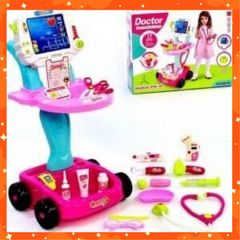 Đồ chơi xe đẩy bác sĩ có đèn và nhạc (660-45 660-46)