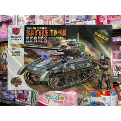(XJ-868 K2106) Đồ chơi lắp ráp có 2 phân loại xe tăng ZBD-03 Battle tank, máy bay Sky Cobra war Plane Freighter jet