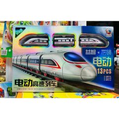 Đồ chơi tàu siêu tốc 3 toa chạy bằng pin có đèn và âm thanh mã 9802