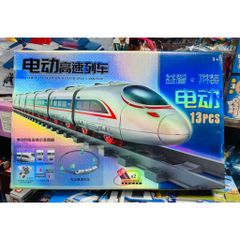 Đồ chơi tàu siêu tốc 3 toa chạy bằng pin có đèn và âm thanh mã 9802