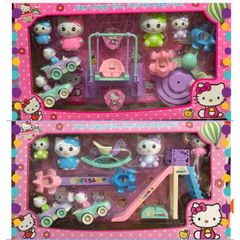 Đồ chơi nhà búp bê 99602 khu vui chơi của mèo Hello Kitty chọn mẫu ngẫu nhiên