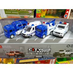 Bộ đồ chơi 4 xe ô tô chạy bằng đà (mã 567)
