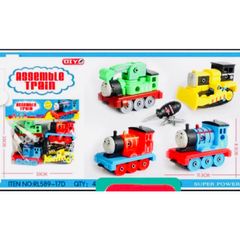 Bộ ô tô đồ chơi 4 cái đầu tàu hỏa Thomas và tua vít tháo lắp RL589-17