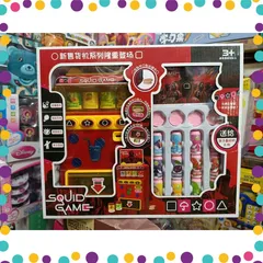 Máy Bán Hàng Nước Ngọt Tự Động Đồ Chơi Có Đèn Và Nhạc Squid Game (679-57)