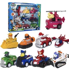 Set Đồ Chơi Đội Chó Cứu Hộ 9 Xe Chạy Đà #A11
