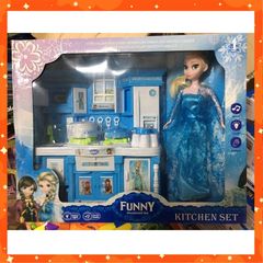 Đồ Chơi Nhà Bếp Có Búp Bê Frozen #8804 Có Đèn Và Nhạc