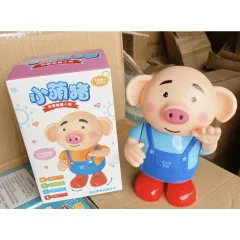 CHÚ HEO CUTE BIẾT NHẢY CÓ NHẠC VÀ ĐÈN KÈM PIN (995 995A) ĐỒ CHƠI CHO BÉ