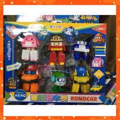 Set Đồ Chơi 6 Xe Robocar Poli Lắp Ghép Biến Hình #83168-6