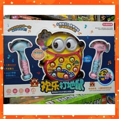 Set Trò Chơi Đập Chuôt Hình Minion #518-3 Lắp Pin Có Nhạc