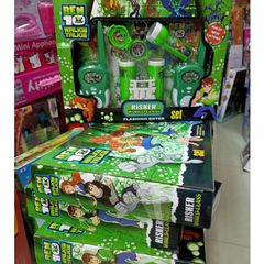 Bộ đàm, ống nhòm, la bàn, đèn pin đồ chơi cho bé (613 BEN10 Walkie Talkie)