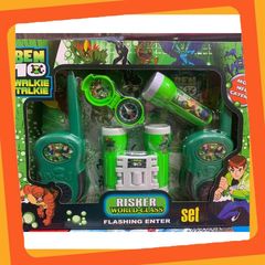 Bộ đàm, ống nhòm, la bàn, đèn pin đồ chơi cho bé (613 BEN10 Walkie Talkie)