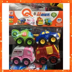 Set Túi Đồ Chơi 4 Xe Ô Tô Robocar Poli, Chọn Ngẫu Nhiên