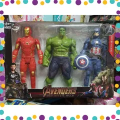 Đồ Chơi Siêu Nhân 3 Nhân Vật Avengers Cao 23cm Có Đèn Sáng (3899)