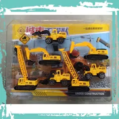 Set Đồ Chơi 7 Xe Công Trình Chạy Đà #557