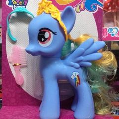 Đồ Chơi Ngựa Pony Màu Xanh Cao 22cm Có Đèn Và Nhạc