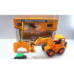 Xe ô tô công trường xây dựng điều khiển từ xa chạy bằng pin sạc có đèn sáng 567-5