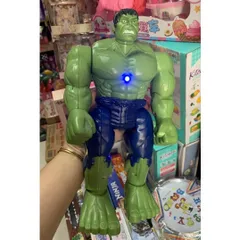 Siêu anh hùng Hulk Người khổng lồ Xanh Có pin di chuyển, phát đèn và nhạc (885) Đồ chơi cho bé