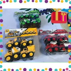Túi Đồ Chơi 4 Xe Công Trình Chạy Đà #5001 #5002 #5003 Chọn Ngẫu Nhiên