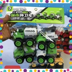 Túi Đồ Chơi 4 Xe Công Trình Chạy Đà #5001 #5002 #5003 Chọn Ngẫu Nhiên