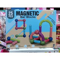 Đồ Chơi Xếp Hình Lắp Ráp Nam Châm 25 36 42 64 Chi Tiết (H01 H02 H03 H05) Magnetic Bar Blocks