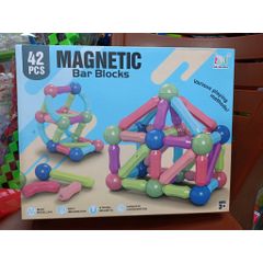 Đồ Chơi Xếp Hình Lắp Ráp Nam Châm 25 36 42 64 Chi Tiết (H01 H02 H03 H05) Magnetic Bar Blocks
