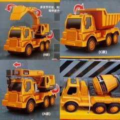 4 mẫu giao ngẫu nhiên xe ô tô điều khiển từ xa chủ đề công trường xây dựng 889-2A 889-2C