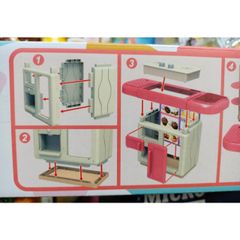 Bộ bếp nấu ăn đồ chơi cho bé 36T-1 có đèn và âm thanh