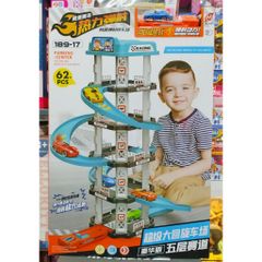 Hộp đồ chơi lắp ghép mô hình bãi gửi xe ô tô 189-17