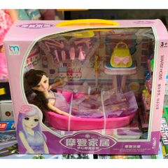 Bộ đồ chơi búp bê và phòng tắm nhiều phụ kiện mã 329