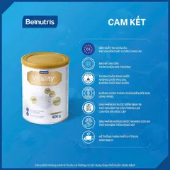 Sữa Dinh Dưỡng Belnutris Vitality+ 400g - Thực Phẩm Bổ Sung Dinh Dưỡng Cao Cấp Nhập Khẩu Từ Đức, Hỗ Trợ Sức Khỏe và Năng Lượng Hàng Ngày