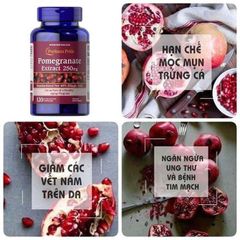 Viên Uống Chống Nắng Chiết Xuất Lựu 250Mg - 120 Viên, Bảo Vệ Da Khỏi Tia UV, Sản Phẩm Mỹ Phẩm Hàng Đầu Tại Mỹ