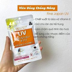 Viên Uống Chống Nắng Uv Fine Japan 30 Viên (Date 4/2025)