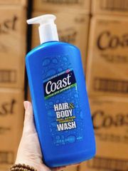 Sữa Tắm Gội Coast Classic Scent 946ml - Chăm Sóc Tóc & Da Toàn Diện, Hương Thơm Tươi Mát Suốt Ngày