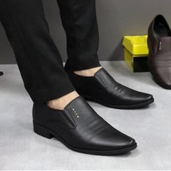 Giày Tây Lười Nam Da Cao Su - Êm Ái Lịch Sự, Dễ Phối Đồ Cho Đi Làm, Học, Chơi