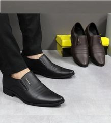 Giày Tây Lười Nam Da Cao Su - Êm Ái Lịch Sự, Dễ Phối Đồ Cho Đi Làm, Học, Chơi