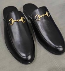 Giày Sục Nam Da Mờ Đen Nhám, Thiết Kế Đơn Giản, Lịch Lãm Phù Hợp Công Sở, Dễ Phối Đồ, Giày Nam Cao Cấp