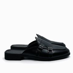 Giày Sục Nam Đính Khuy Cài Độc Đáo - Da Mờ Thời Trang, Đế Cao 3cm, Phong Cách Lịch Sự, Dễ Phối Đồ