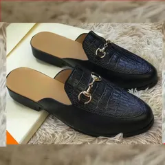 Giày Sục Nam Da Mờ Dập Vân Cá Sấu - Phong Cách Mới Dễ Phối Đồ, Giày Da Cao Cấp Thời Trang Nam