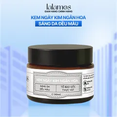 Kem Ngày Kim Ngân Hoa Lalamos 50ml - Dưỡng Trắng Sáng Da, Mờ Thâm, Cấp Ẩm Tối Ưu, Giúp Da Khỏe Mạnh tự nhiên