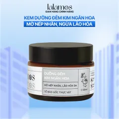 Kem Dưỡng Ban Đêm Kim Ngân Hoa Lalamos 50ml - Chống Lão Hóa, Sáng Da, Cấp Ẩm Sâu Cho Làn Da Căng Bóng Mịn Màng