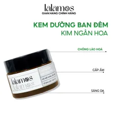 Kem Dưỡng Ban Đêm Kim Ngân Hoa Lalamos 50ml - Chống Lão Hóa, Sáng Da, Cấp Ẩm Sâu Cho Làn Da Căng Bóng Mịn Màng