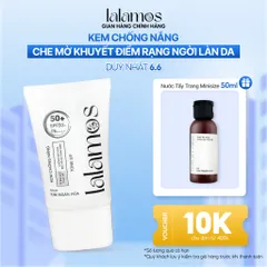 Kem Chống Nắng Lalamos Nhụy Kim Ngân Hoa White Tone-Up SPF 50+ PA++++ 50ml - Bảo Vệ Da, Nâng Tông Trắng Sáng Tự Nhiên