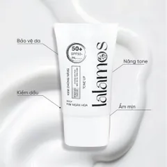 Kem Chống Nắng Lalamos Nhụy Kim Ngân Hoa White Tone-Up SPF 50+ PA++++ 50ml - Bảo Vệ Da, Nâng Tông Trắng Sáng Tự Nhiên