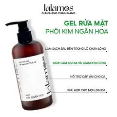 Combo Chăm Sóc Da Trắng Hồng Lalamos - Sữa Rửa Mặt 280ml & Kem Chống Nắng Nhụy Kim Ngân Hoa Nâng Tone SPF 50+ 50ml