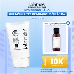 Kem Chống Nắng Lalamos Nhụy Kim Ngân Hoa Tone Up Unisex SPF 50+ PA++++ - Bảo Vệ Da, Nâng Tông, Dưỡng Ẩm - 50ml