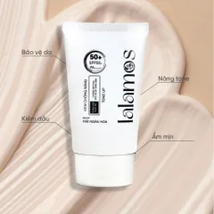Kem Chống Nắng Lalamos Nhụy Kim Ngân Hoa Tone Up Unisex SPF 50+ PA++++ - Bảo Vệ Da, Nâng Tông, Dưỡng Ẩm - 50ml