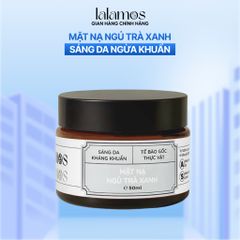 Mặt Nạ Ngủ Trà Xanh Lalamos 50ml - Dưỡng Trắng Da, Ngăn Ngừa Lão Hóa, Cấp Ẩm Đa Tầng, Giúp Da Mịn Màng, Sáng Khỏe Từng Sáng Dậy