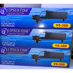 Bộ máy bơm + hộp lọc nước VIPSUN VS-388 - Thiết bị lọc nước cho hồ cá cảnh, sục oxy và giữ nước sạch, dễ dàng lắp đặt