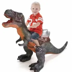 Mô Hình Khủng Long Cưỡi 100cm - Đồ Chơi Khủng Long Phát Ra Âm Thanh Dành Cho Bé